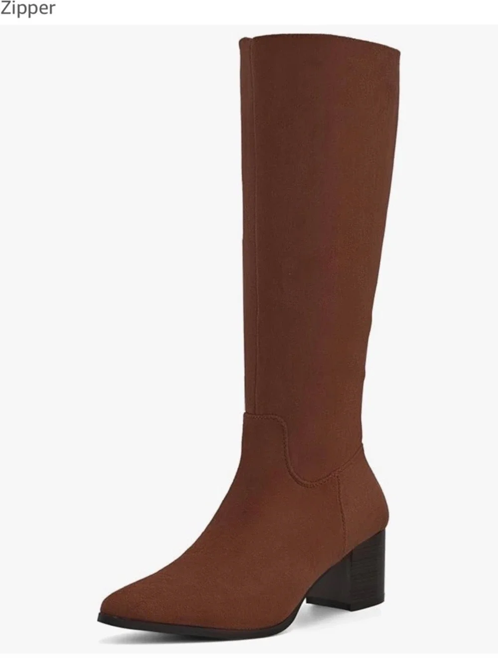 Shoe N Tale Women's Brown Suede Knee High Boots Size 41